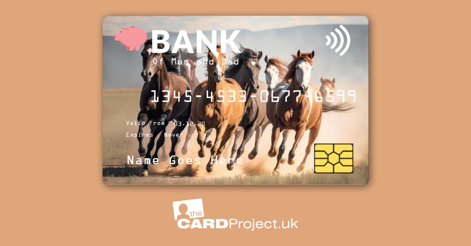 Kids Horses Toy Credit Card